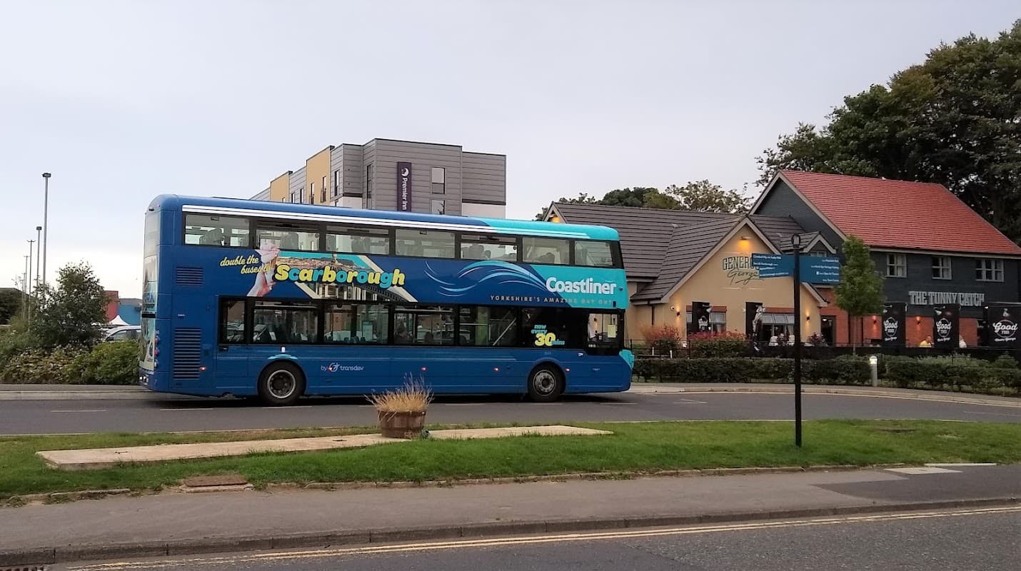 Bus Stop at Alpamare - Water Parks in scarborough