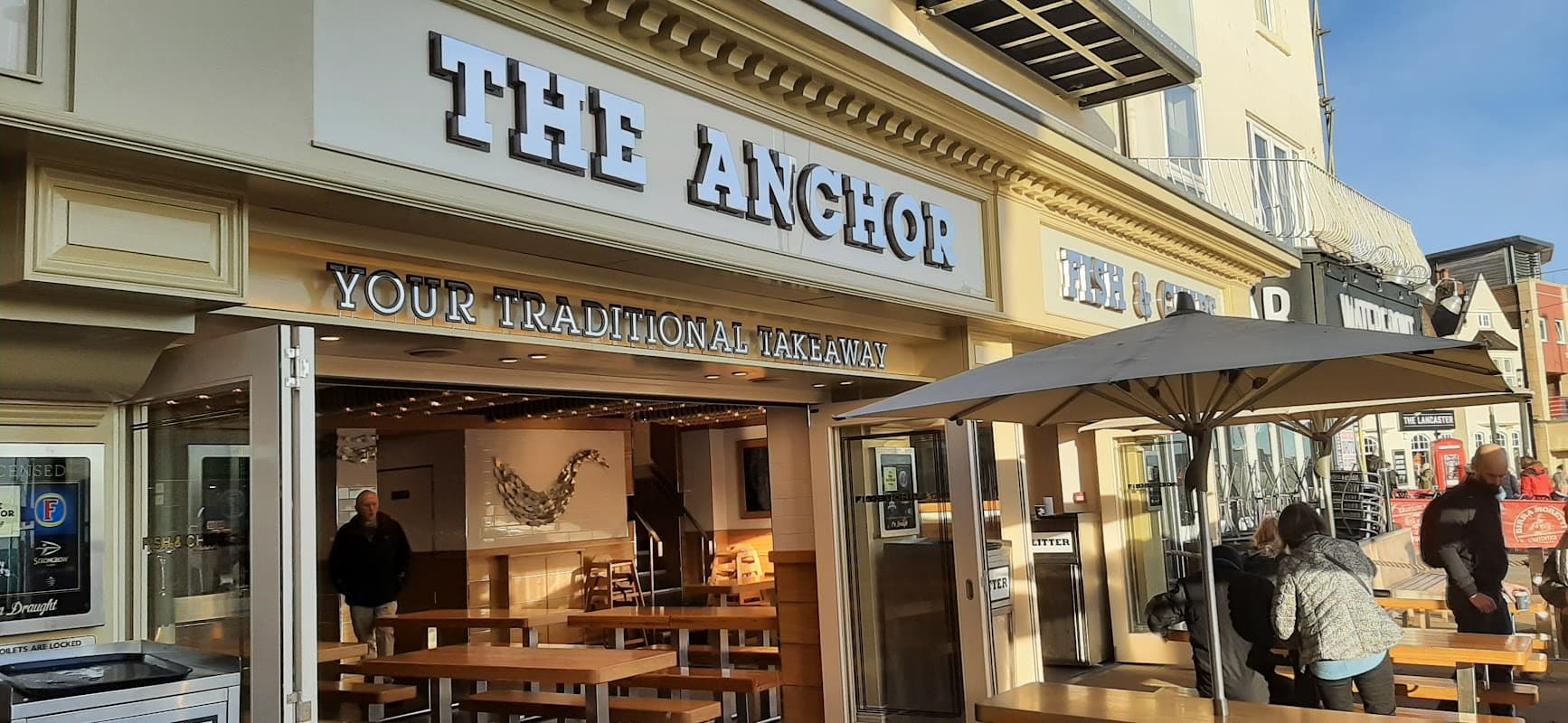Dining at The Anchor Fish & Chips in scarborough