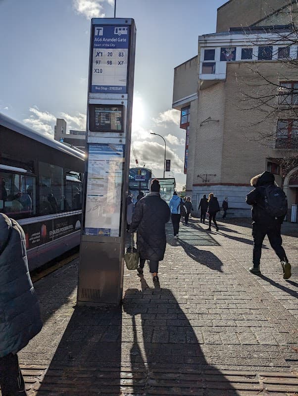 Bus Stop at Arundel Gate (Stop AG6) - Bus Stops in sheffield