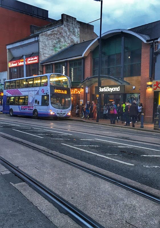Bus Stop at West Street/Fitzwilliam Street - Bus Stops in sheffield