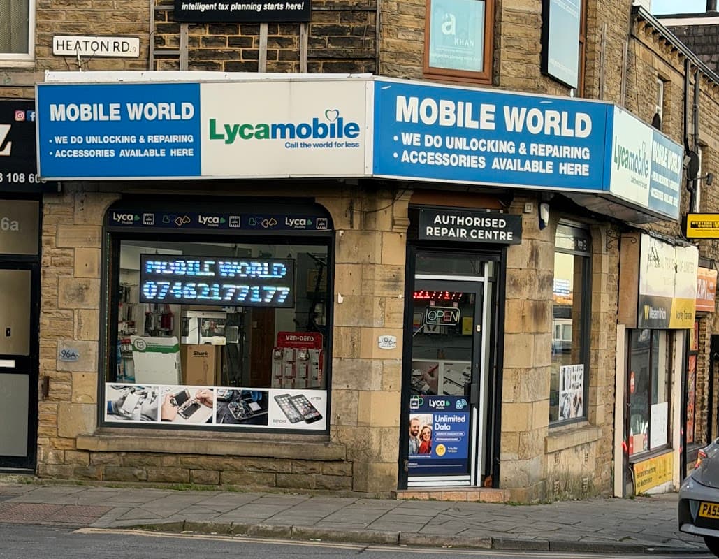 Mobile World Bradford BD9 Heaton road - Phone Shops in shipley