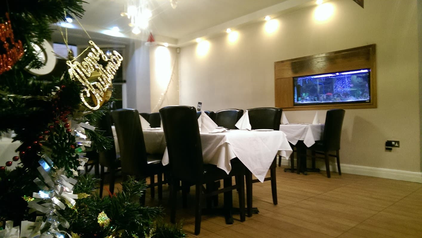 Dining at Village Restaurant in sowerby bridge