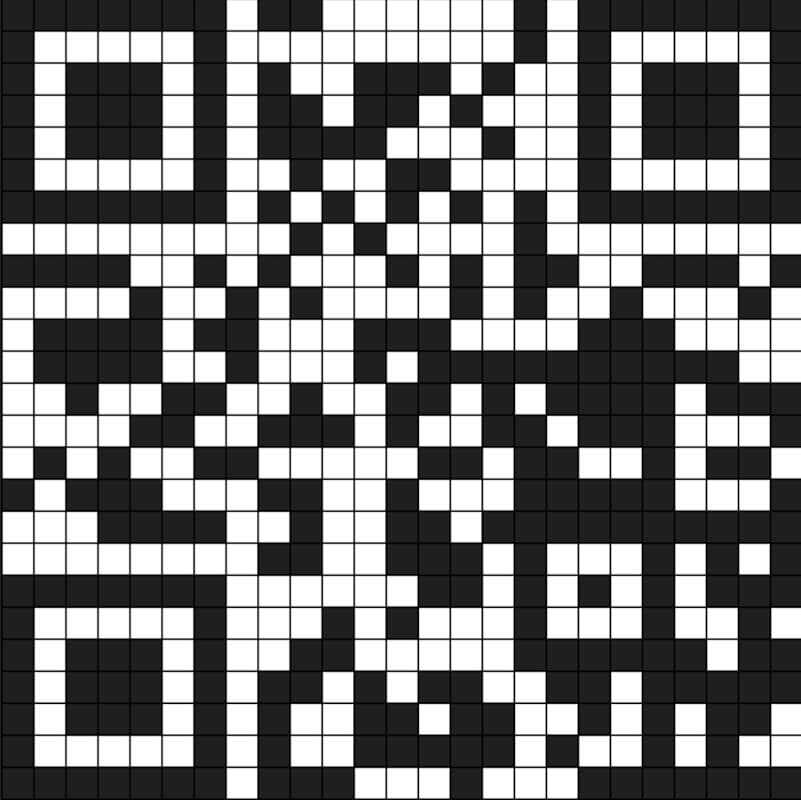QR code pattern on a black background, likely for accessing information about MilkLand Parking in Tingley, Yorkshire.