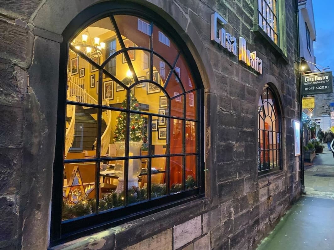 Dining at Cosa Nostra in whitby