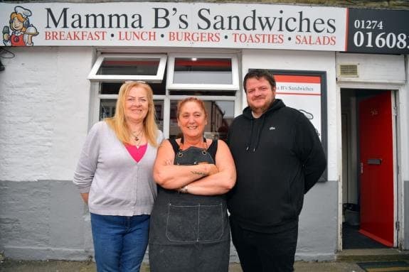 Dining at Mamma B's Sandwiches in wibsey