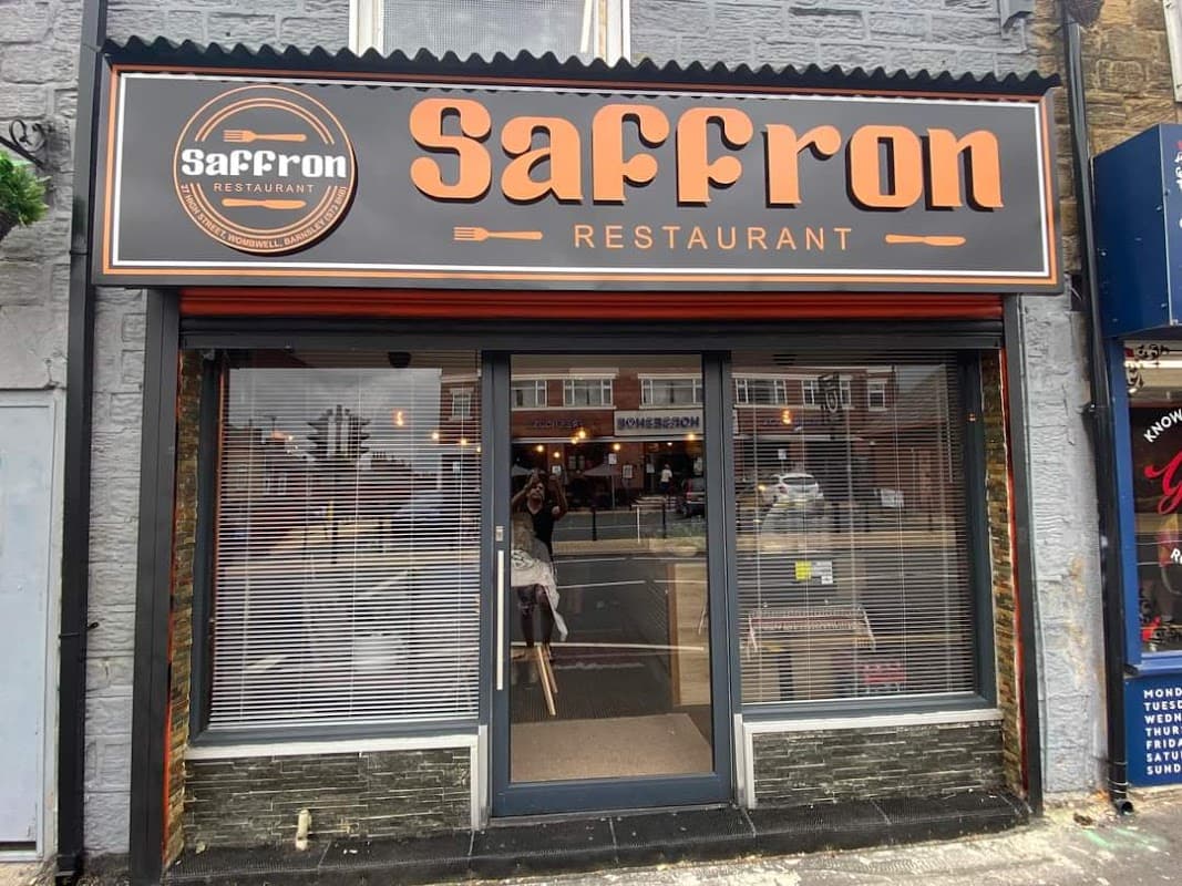 Dining at Saffron Restaurant in wombwell