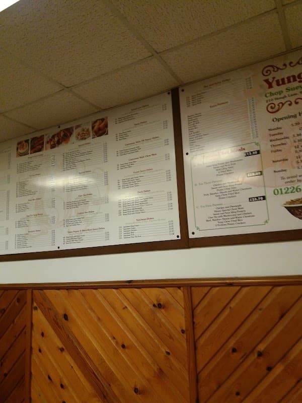 Yung Chop Suey Bar - Takeaway in wombwell