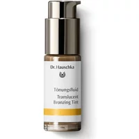 Dr Hauschka Translucent Bronzing Tint 18ml in a sleek pump bottle with a silver cap and white label.