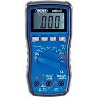 Blue Draper Automotive Digital Multimeter DMM300 with LCD display, rotary dial, and multiple input ports.
