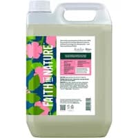 Faith in Nature Wild Rose Hand Wash 5L in clear jug with pink floral label and white cap