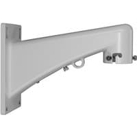 White BirdDog BD-A200-WM camera mount with angled arm, wall plate, and secure attachment points.