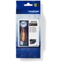 Brother LC-427XLBK ink cartridge in blue packaging with white label and black text, high yield black ink.