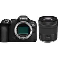 Canon EOS R6 Mark III mirrorless camera with black body and detachable RF 24-105mm F4-7.1 IS STM lens.