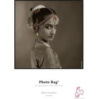 Hahnemühle Photo Rag Art paper pack with 25 sheets, featuring a sepia-toned portrait of a woman in traditional attire.