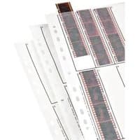 Hama glassine negative sleeves, pack of 25, each with 10 strips for 4 negatives, 24x36mm, vertical orientation.
