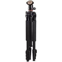 Black Hama Traveller 117 Ball tripod with three legs, foam grips, and adjustable ball head for data projectors.