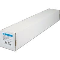 White HP Q8921A photo paper roll in rectangular box with blue label and product details.