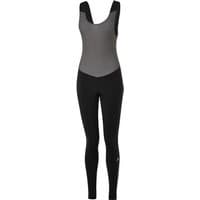 Black and gray Altura Progel Plus women's thermal bib tights with shoulder straps and ergonomic design.