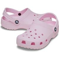 Pink Crocs Classic Clog for kids, with ventilation holes and adjustable heel strap, size Infant 12.