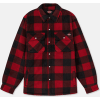 Red and black plaid Dickies Portland shirt, long-sleeved, button-up, with two chest pockets, size XL.