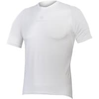 White Endura short sleeve cycling base layer with lightweight, breathable fabric and subtle logo on chest.