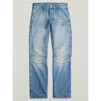 Gstar Elwood Regular Jeans, medium blue, 30L, with knee patches and faded detailing.