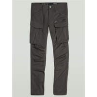 Gstar Rovic Zip 3D pants in raven, regular tapered fit, cargo pockets, zip details, size 30R.