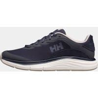 Navy Helly Hansen men’s HP marine shoes, size 7.5, with white sole and HH logo on side.
