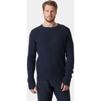 Navy blue Helly Hansen men's Arctic Rigging sweater, ribbed texture, crew neck, long sleeves, size 2XL.