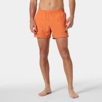 Orange Helly Hansen men's quick-dry swimming trunks, size 2XL, featuring an elastic waistband and side pockets.