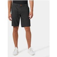 Grey Helly Hansen men's dock shorts, size 36, with belt loops, front pockets, and button closure.