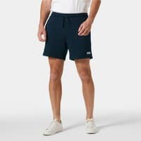 Navy Helly Hansen men's shorts, terry loop fabric, drawstring waist, side pockets, size XL.