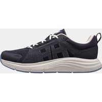 Navy Helly Hansen women’s marine shoes with white sole, mesh upper, and lace-up design.