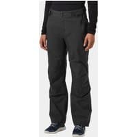 Grey Helly Hansen women's sailing trousers, XS, with adjustable waist, reinforced knees, and zippered pockets.