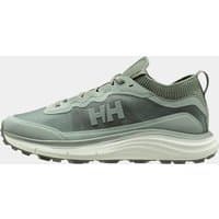 Green Helly Hansen women's Luna Ridge shoes, size 7, with mesh upper, rubber sole, and HH logo on the side.