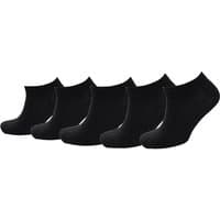 Black Jack & Jones ankle socks, pack of five, simple design, ribbed cuffs, soft cotton blend.