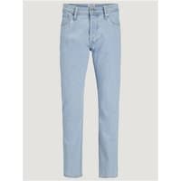Blue denim Jack & Jones Eddie Original Loose Jeans, classic five-pocket style, straight leg, size 34S.