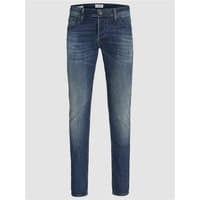 Blue denim Jack & Jones Glenn Original Slim Jeans, 34R, with subtle fading and classic five-pocket design.