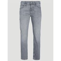 Grey Jack & Jones Mike Original Jeans, straight fit, five-pocket style, subtle fading, size 28R.