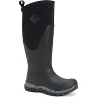 Black Muck Boot MB Arctic Sport II Tall Wellington Boots with rugged sole and pull tab, UK size 3.