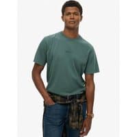 Stormy green Superdry&Co Micro Logo T-Shirt, short sleeves, crew neck, small logo on chest, size L.