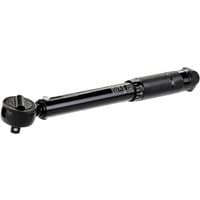 Black Draper ratchet torque wrench with 3/8" square drive, adjustable scale, and ergonomic grip handle.