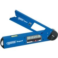 Blue Draper Expert digital angle finder, 250mm, with LCD display and spirit level.