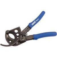 Draper Expert RCC 280mm ratchet cable cutter with blue handles and black cutting blades.