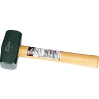 Draper Redline club hammer, 1kg, green steel head, wooden handle with barcode label.