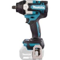 Blue and black Makita 18V LXT impact wrench with ergonomic grip and silver accents.