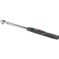 Digital torque wrench with black handle, silver shaft, and LCD screen, 1/2" square drive, 20-200Nm range.