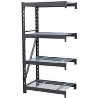 Sealey AP6372E racking extension, black metal frame with four adjustable mesh shelves.