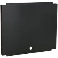 Black Sealey APMS10 modular back panel, heavy duty, rectangular with smooth surface and small circular cutout at bottom.