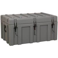 Gray Sealey RMC1020 cargo case with ribbed lid, black latches, and side handles, measuring 1020mm.